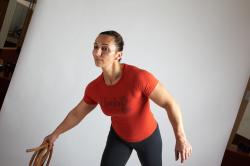 ANGELINA STANDING POSE WITH LASSO